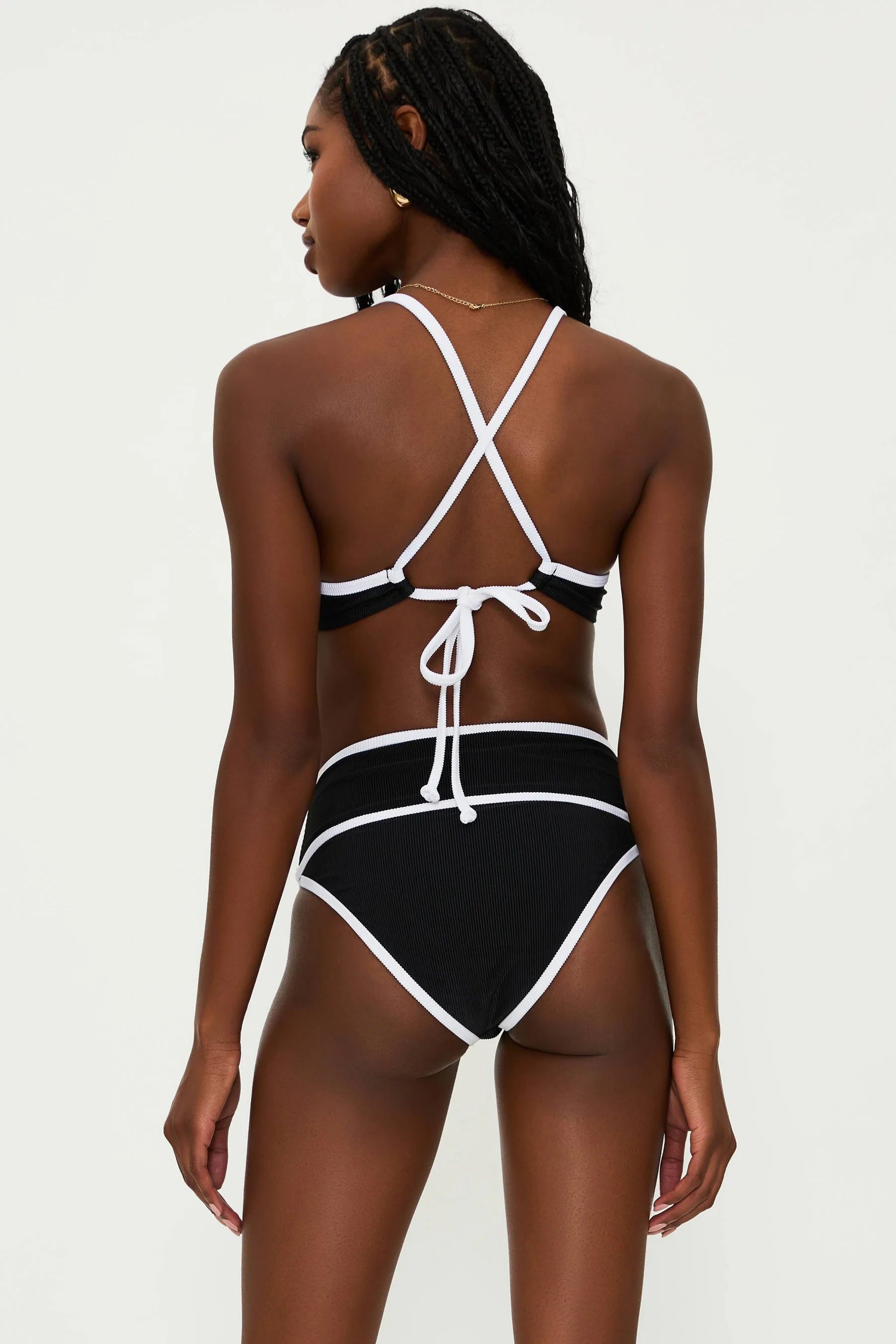 High Waist Ribbed Bottom