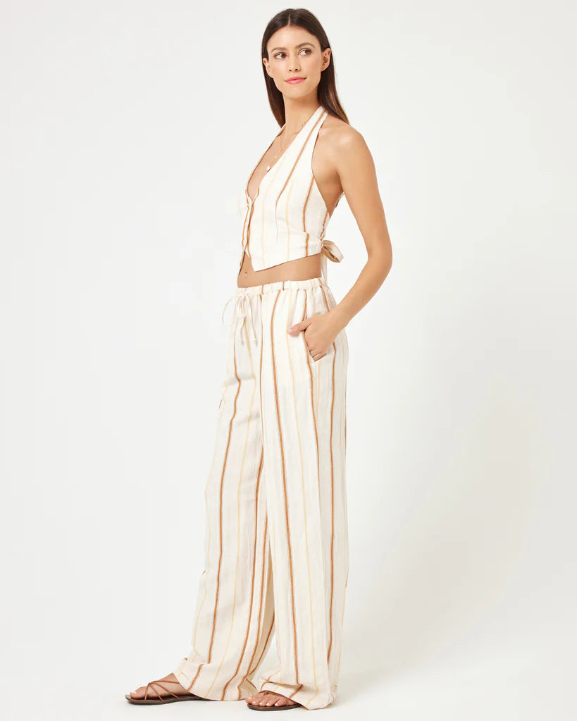 Striped Button Down Vest