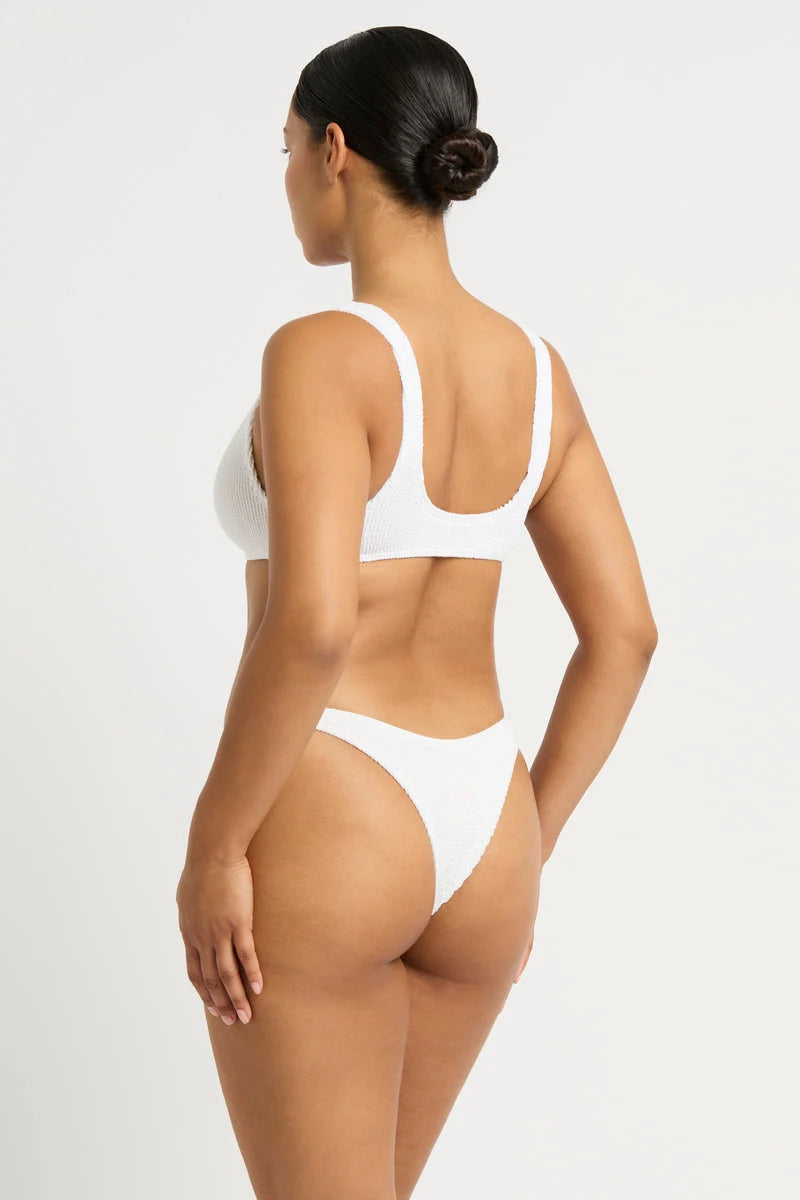 White One Size Scoop Neck Top