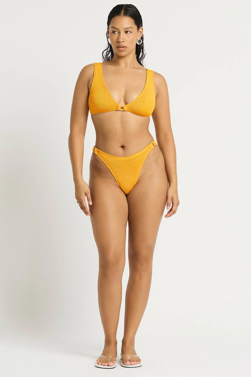 One size bikini bottom with rings on the sides