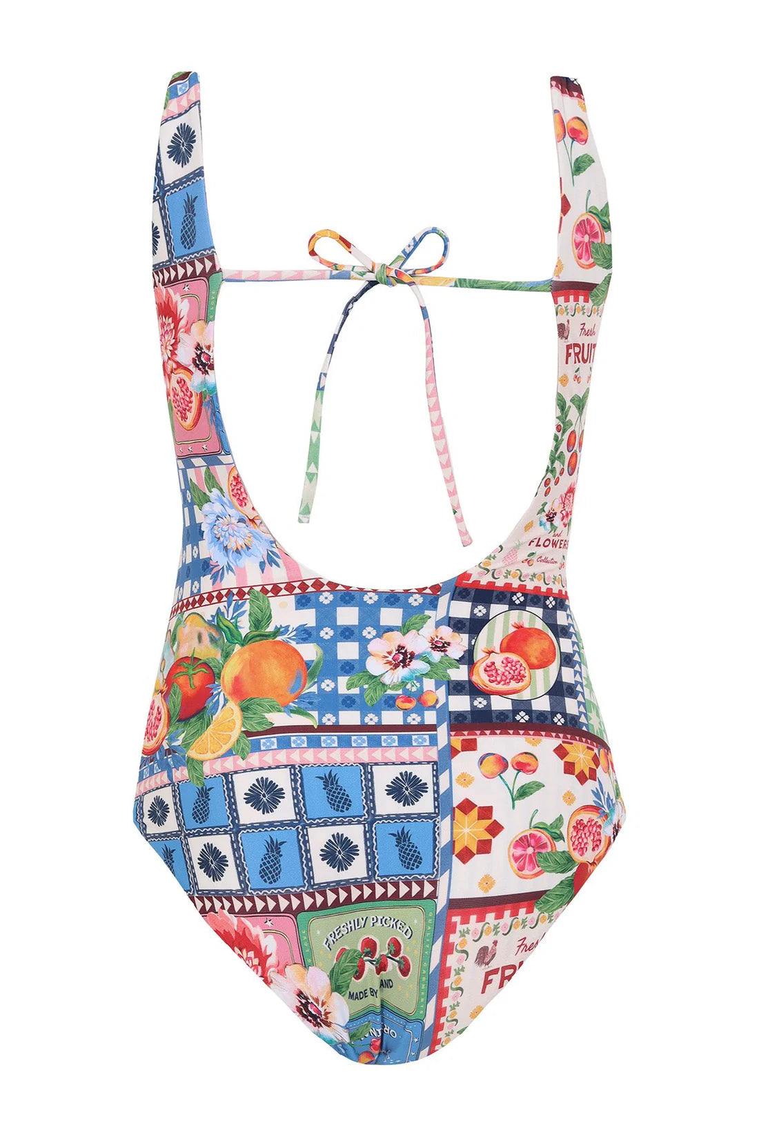 Girls reversible floral print one piece