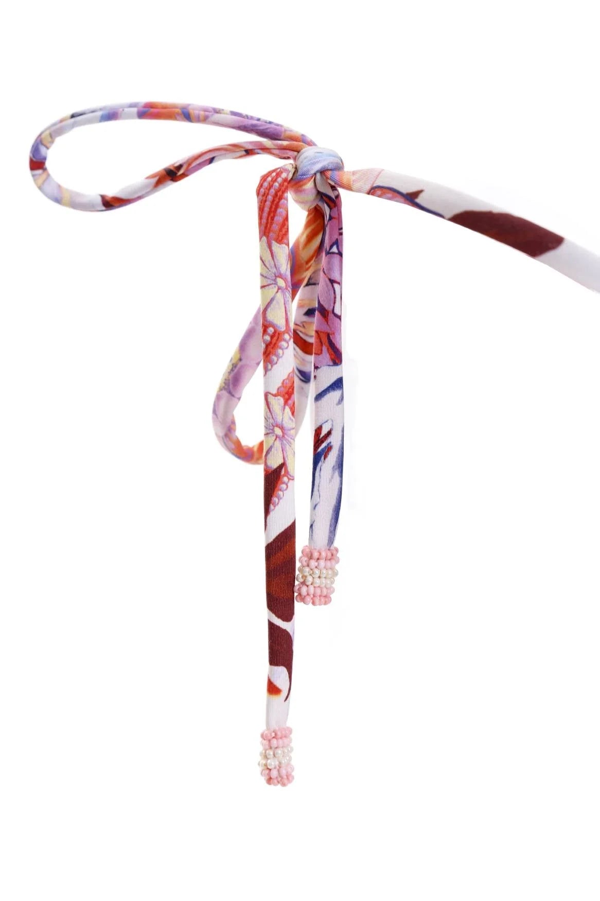 Floral Print Ruffled Edge Tie Side Bottom