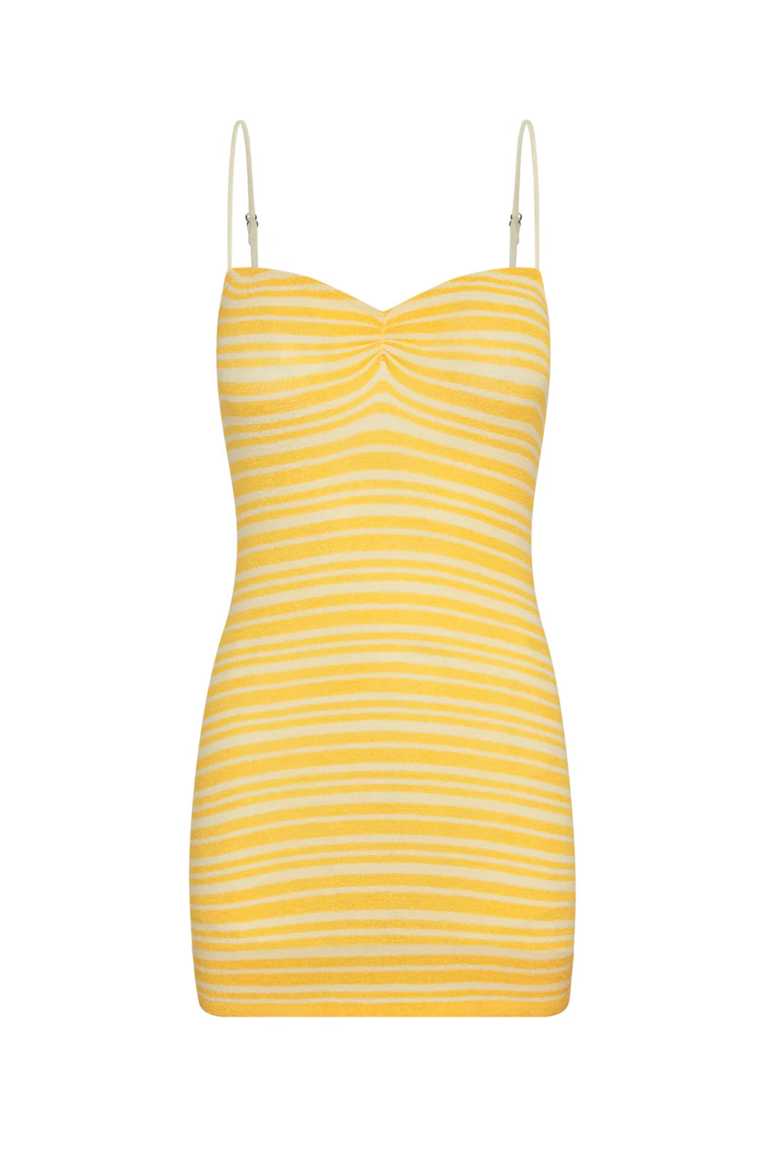 Striped Yellow Mini Dress
