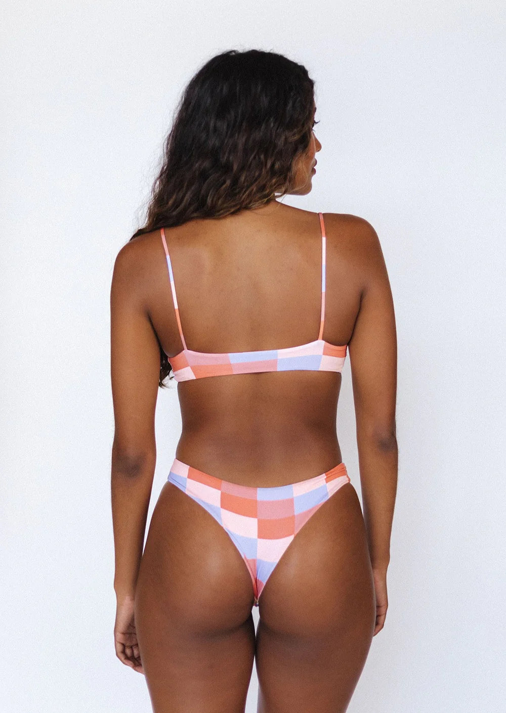 Cheeky Checkered Bikini Bottom