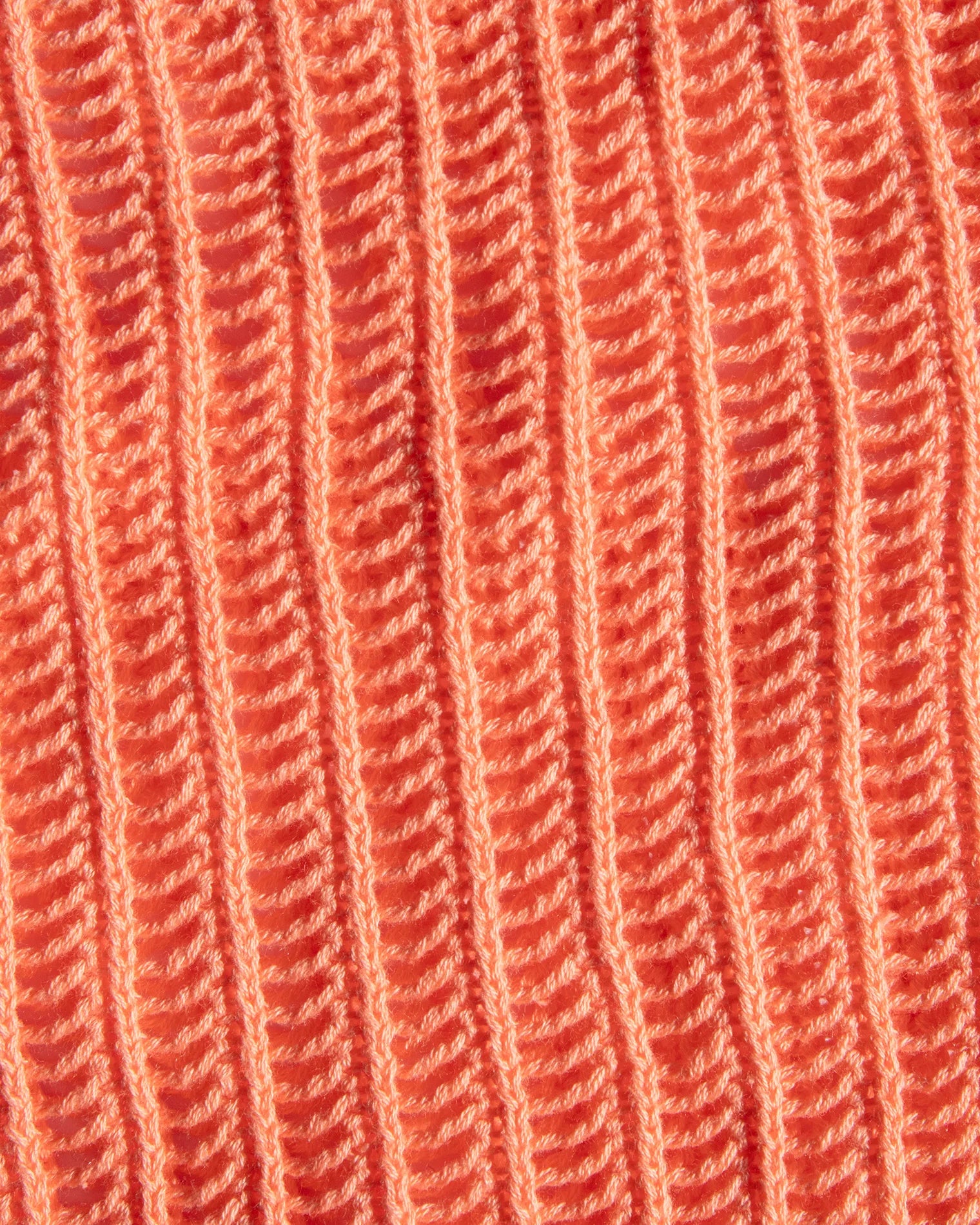 Orange Open Knit Crochet Mini Skirt
