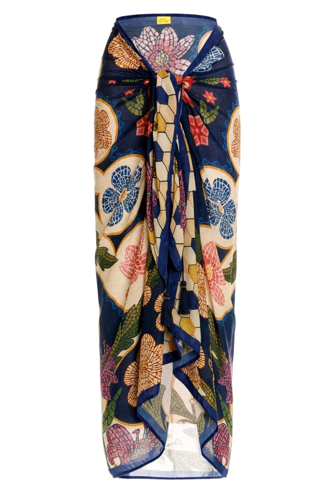 Long Tasseled Multicolor Sarong