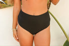 Full coverage high waist bottom in Black