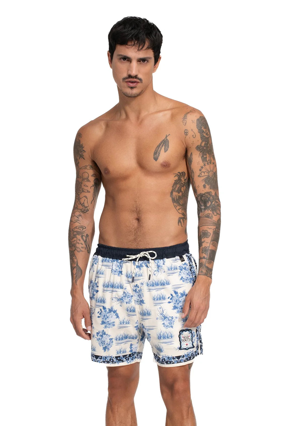 Printed Men's Swim Trunks