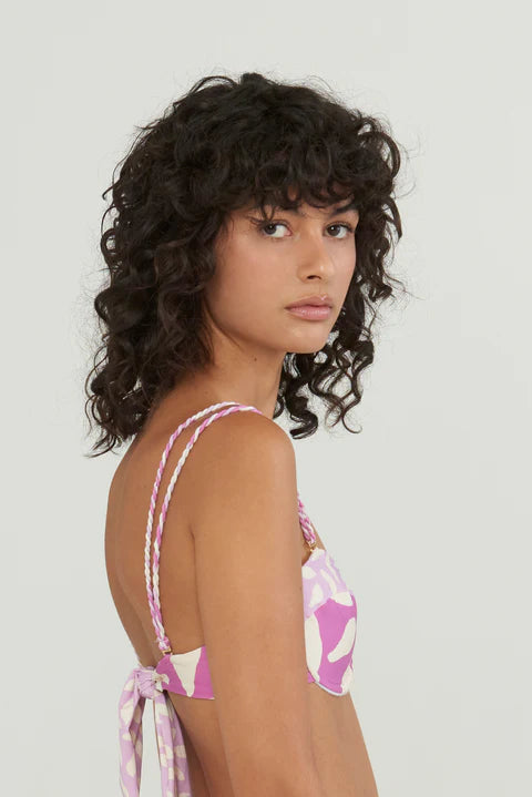 Printed Underwire Bikini Top