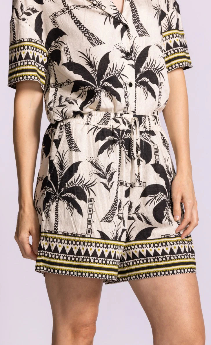 Palm tree print shorts