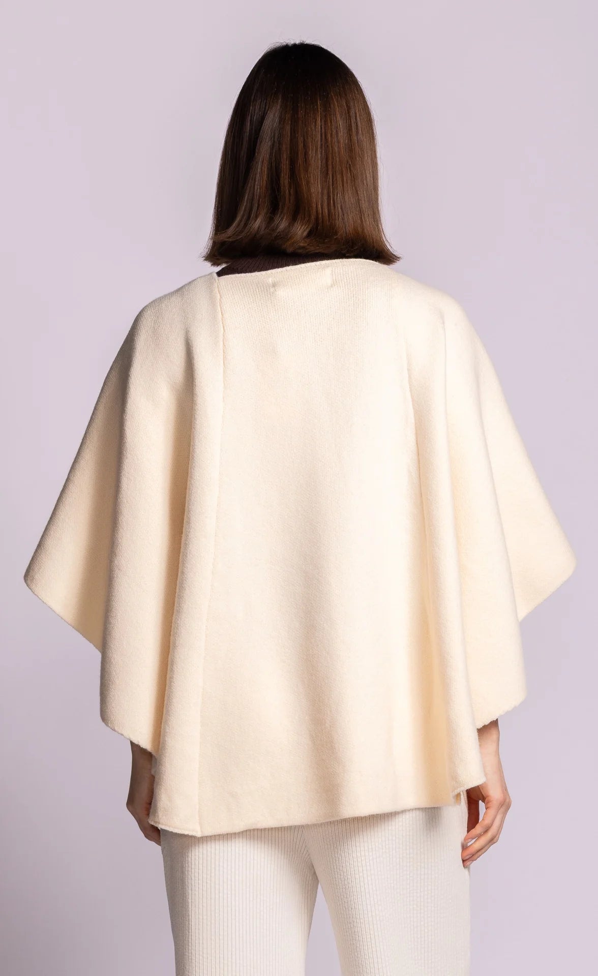 One Size Off White Sweater Shawl
