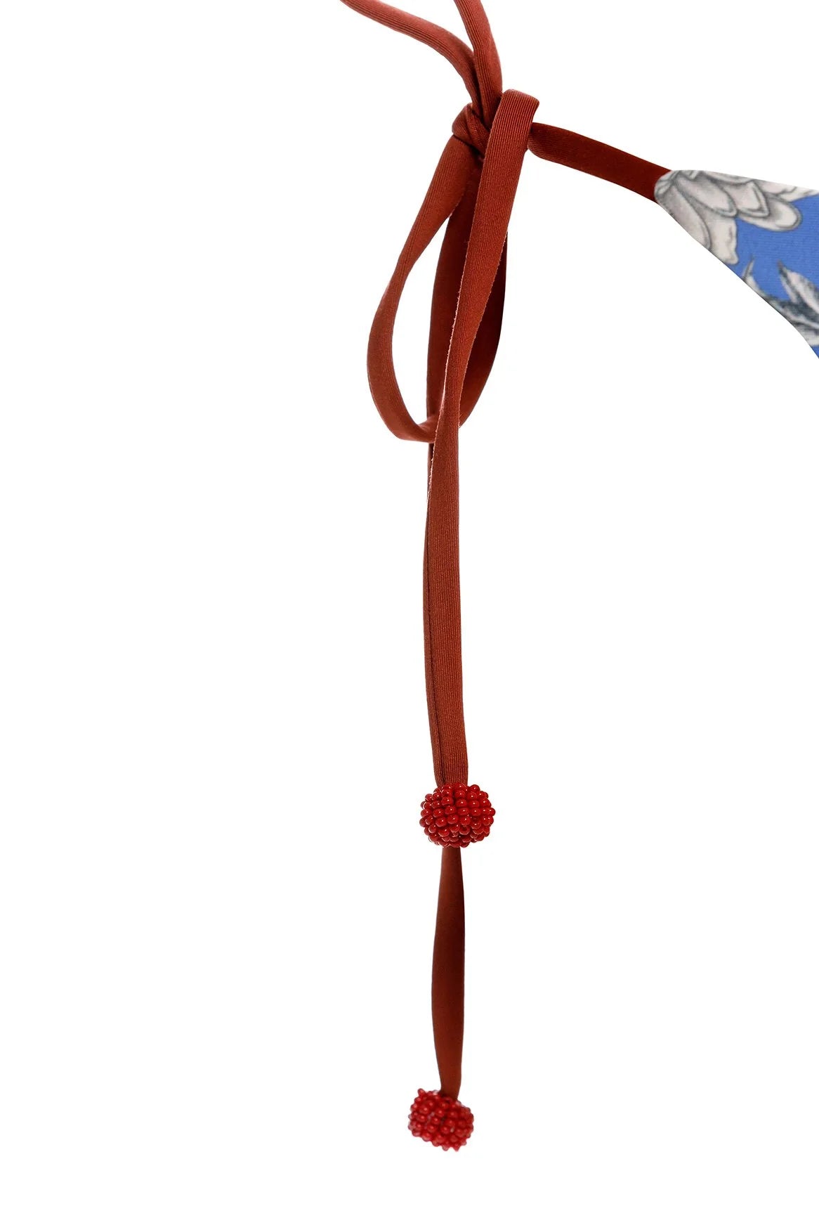 Tie side bottom in multicolor print