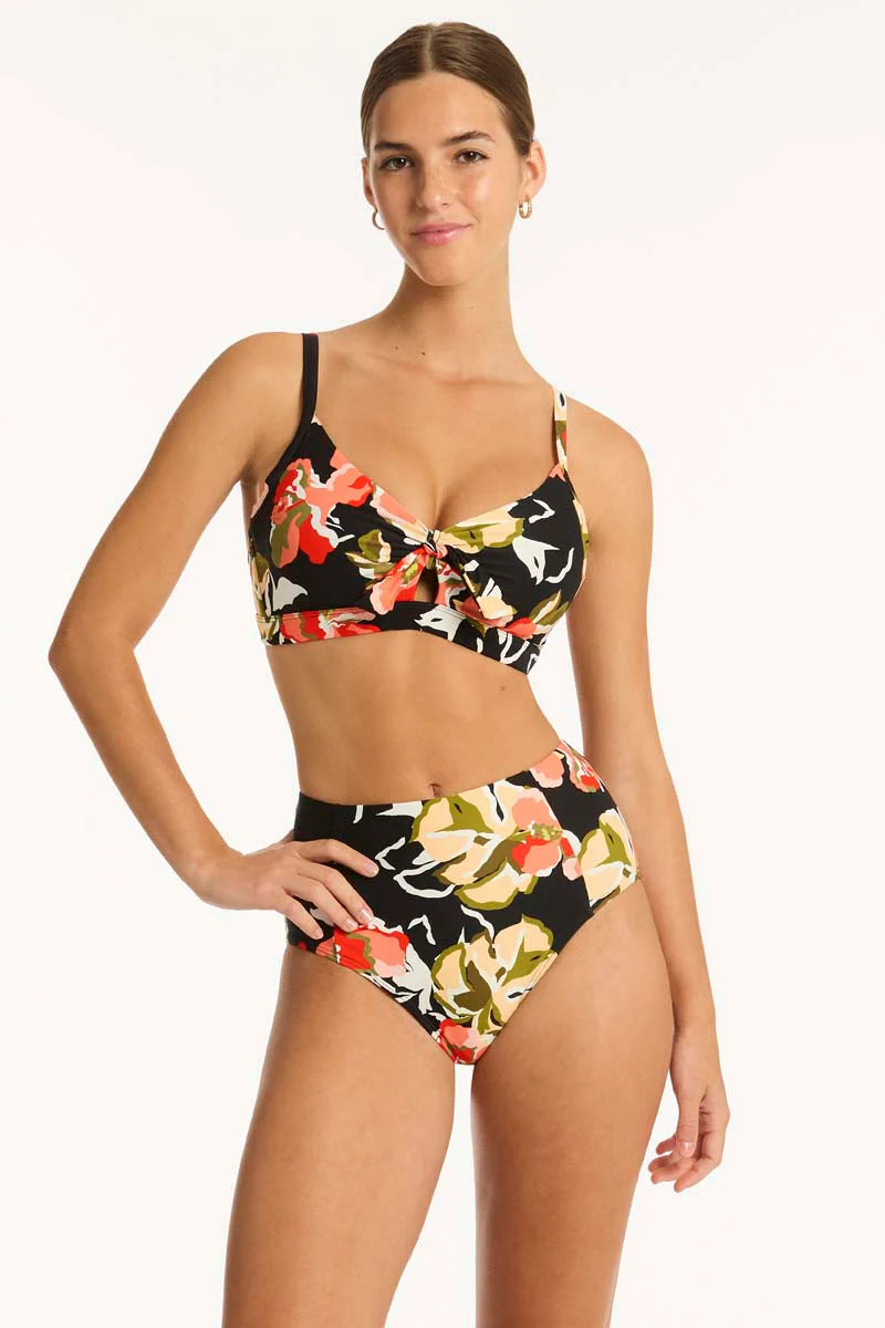 Floral High Waist Full Bottom