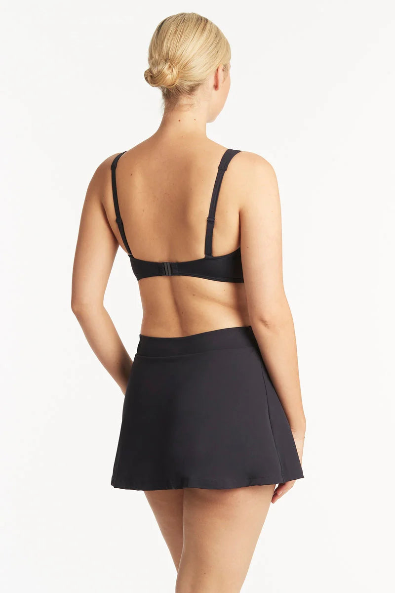 Dark navy swim skirt