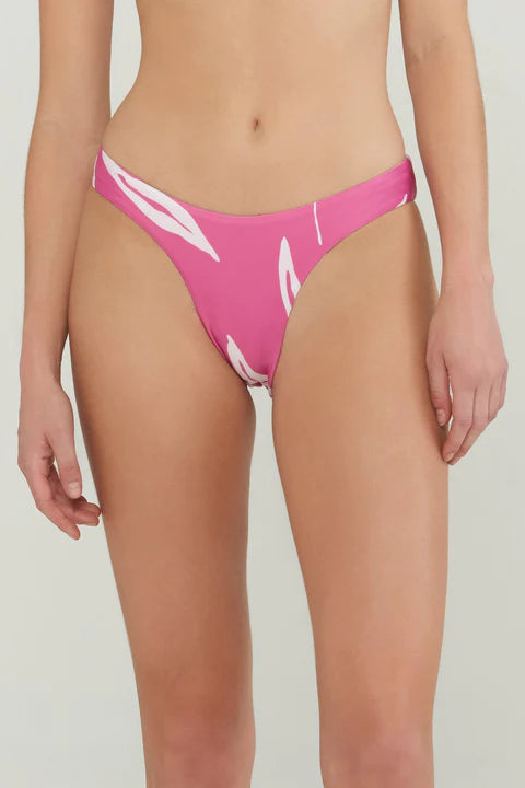 Medium Coverage Pink Printed Bottom