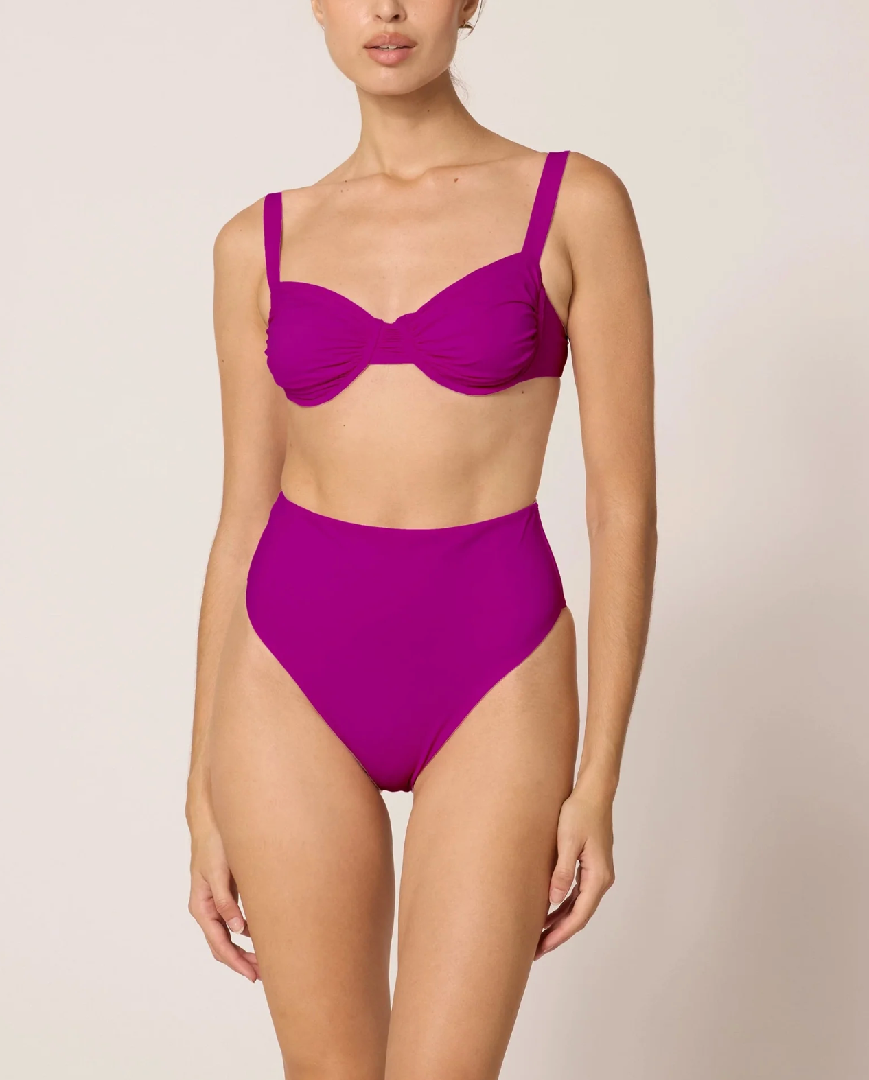 High waist bottom in purple
