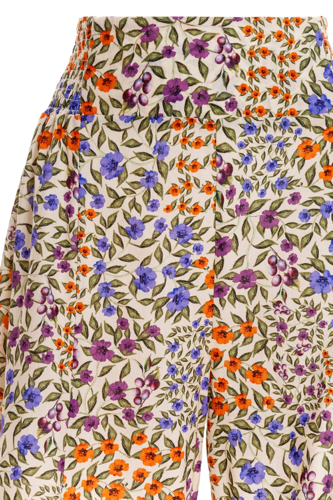 Wide Leg Floral Print Pants