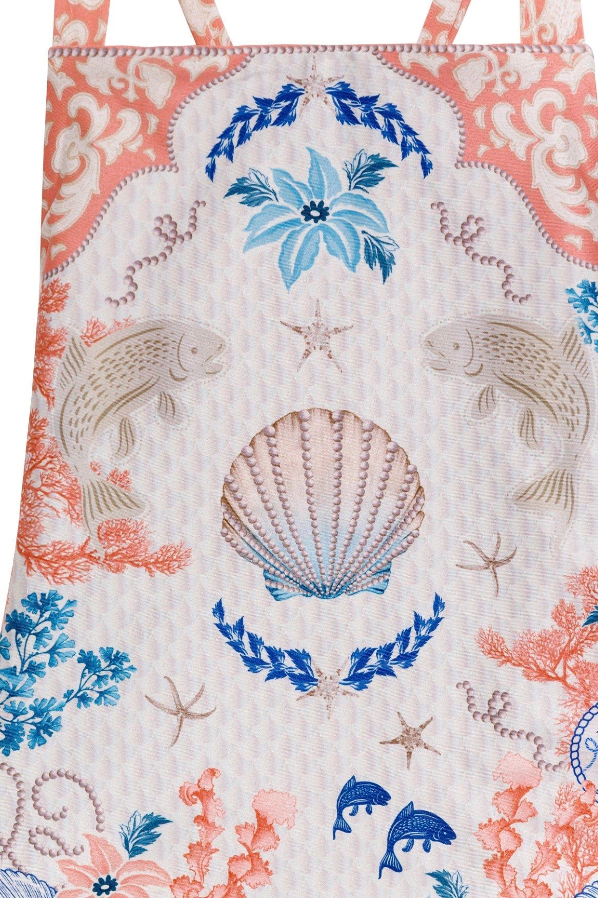 Girls one piece in colorful sea inspired print