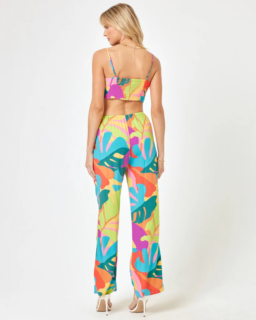 Multicolor Cropped Tank Top