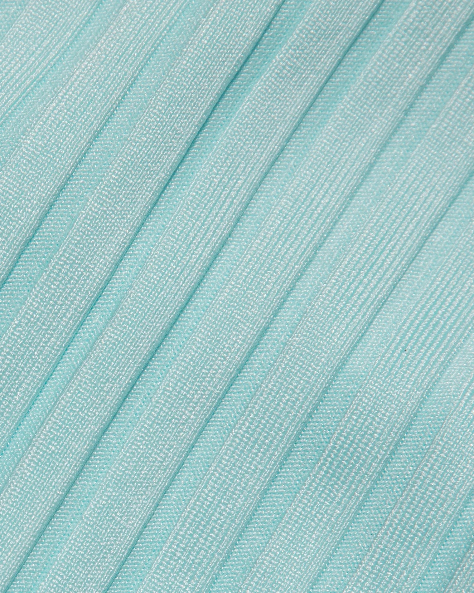 Ribbed high waist bottom with moderate coverage in light blue