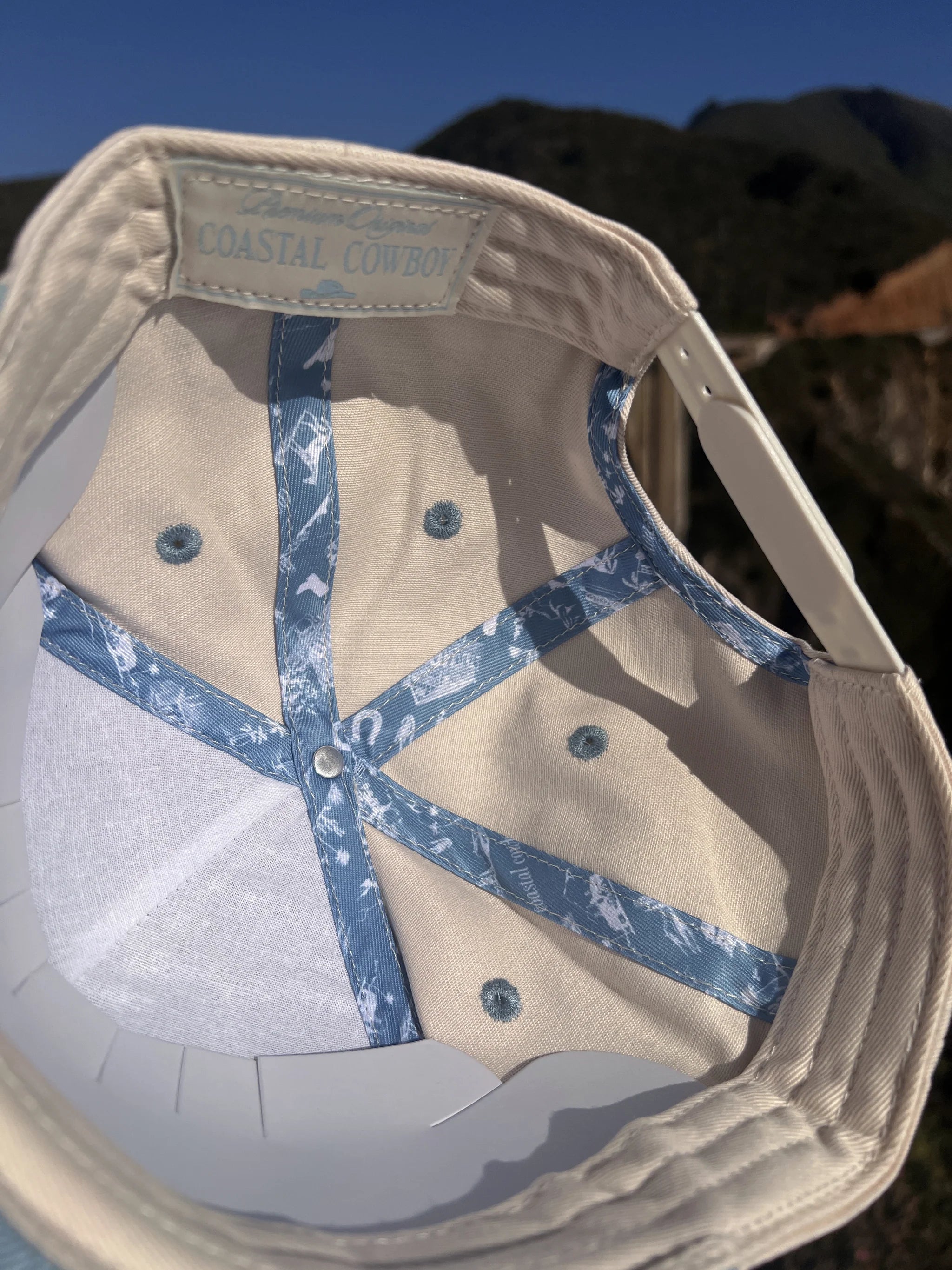 Denim horses trucker hat