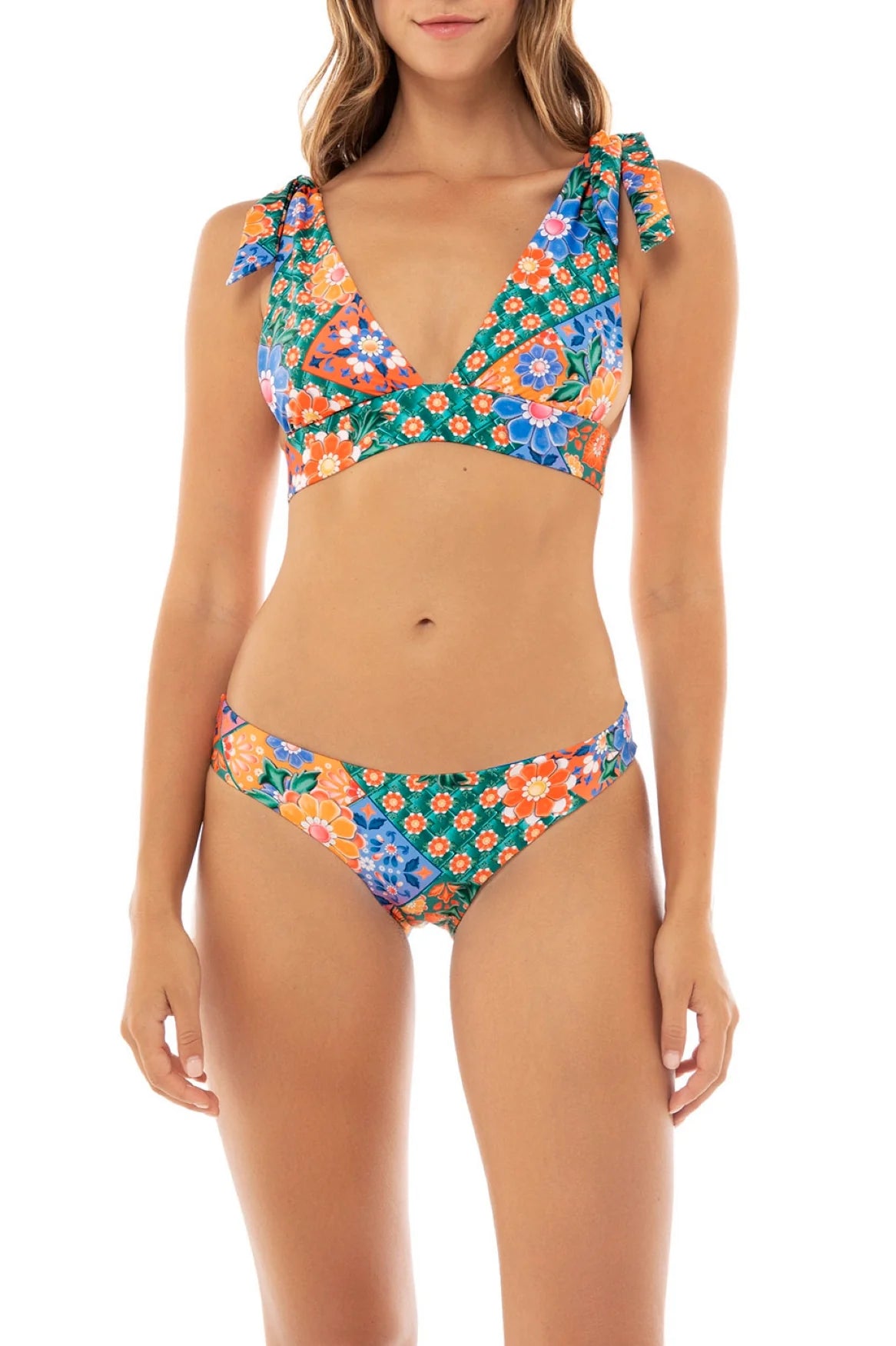 Multicolor Print Full Coverage Bottom