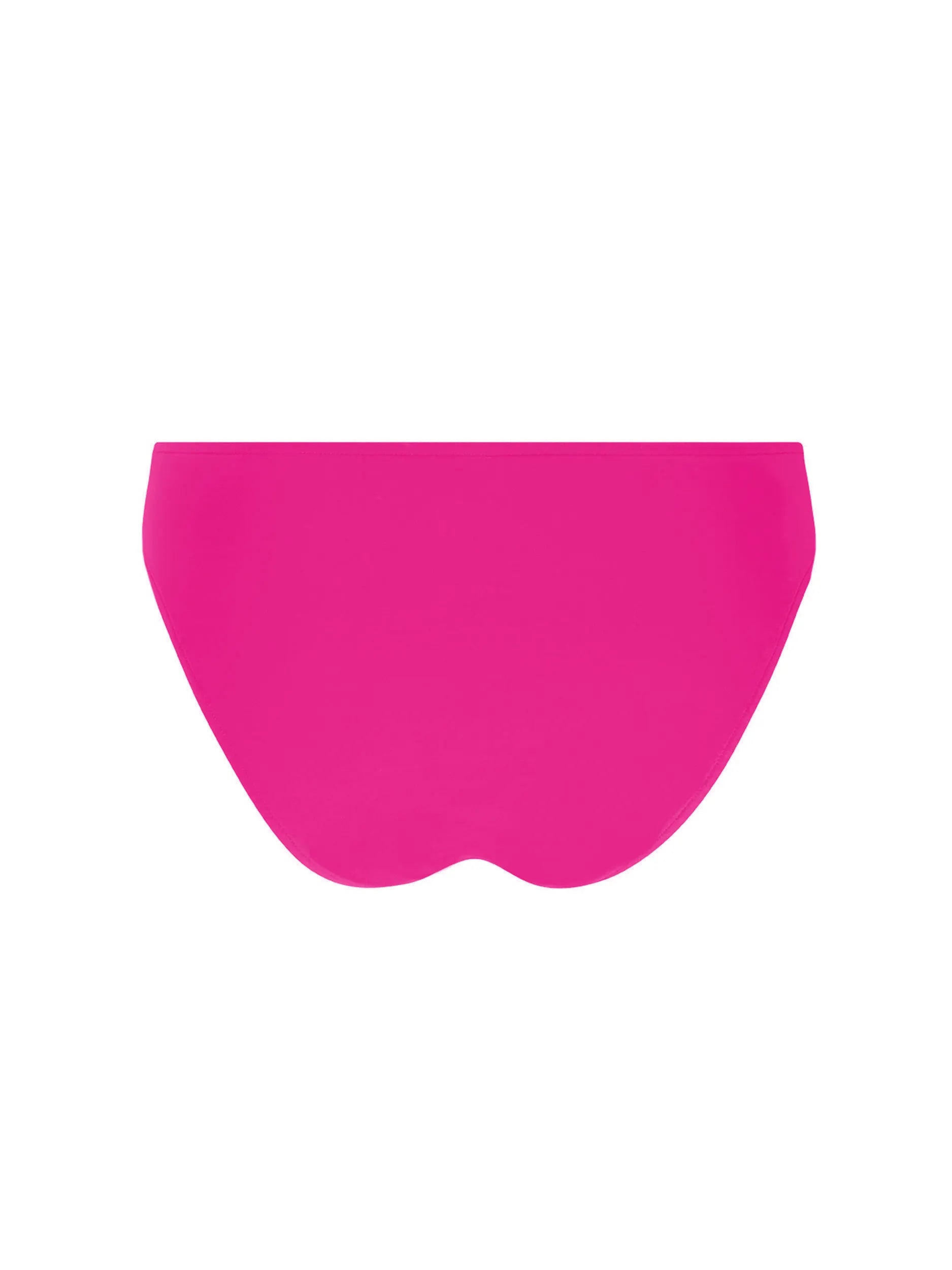 Low waist bottom with lattice detail in hot pink