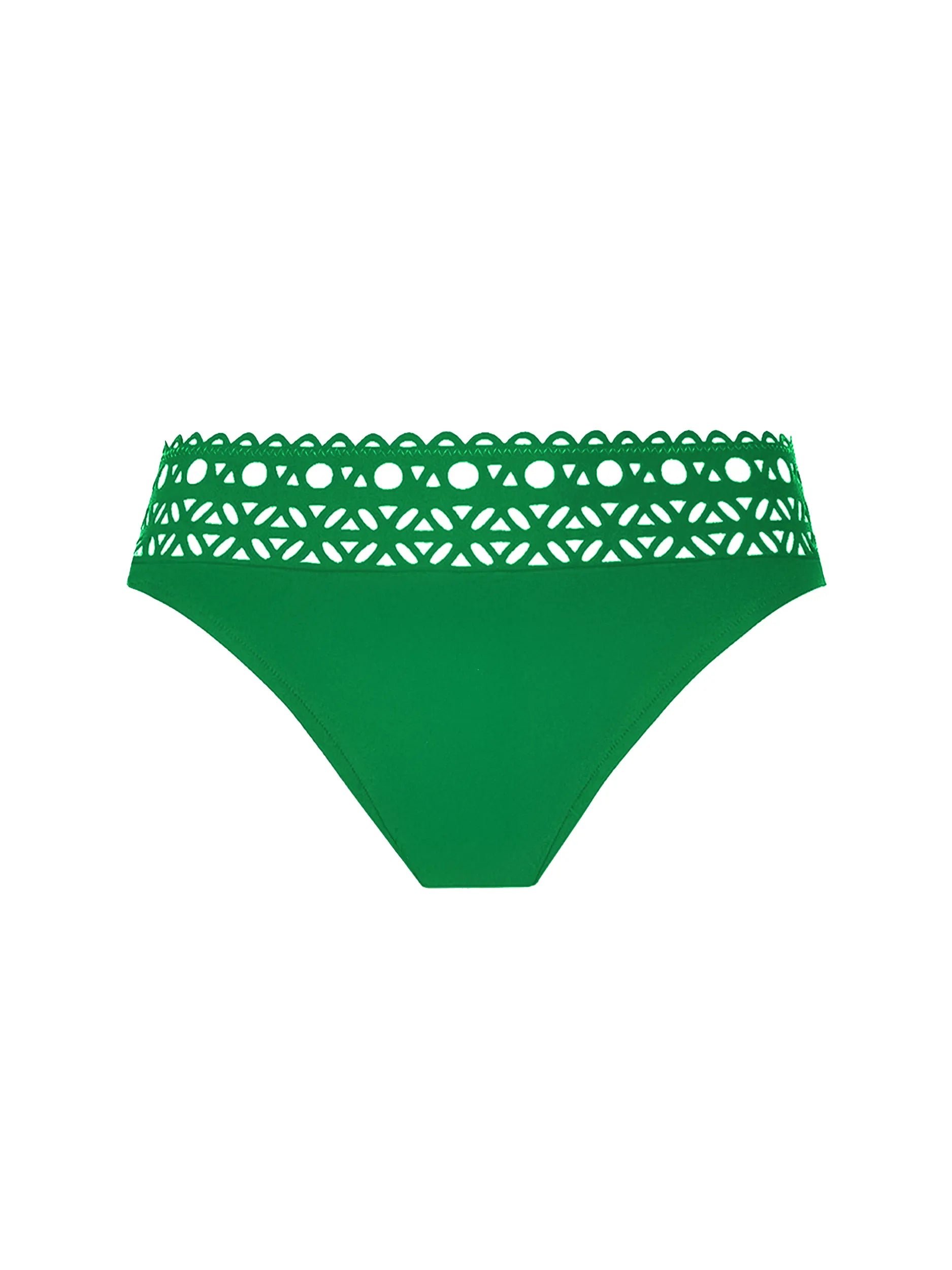 Green full coverage bottom with lattice detail