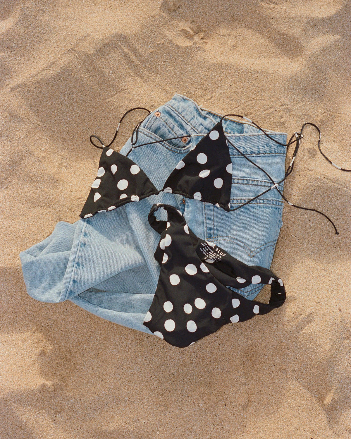 Polka Dot Print Bikini Bottom