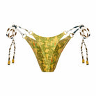 Printed One Size Tie Side Thong Bottom
