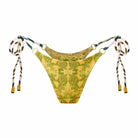 Printed One Size Tie Side Thong Bottom