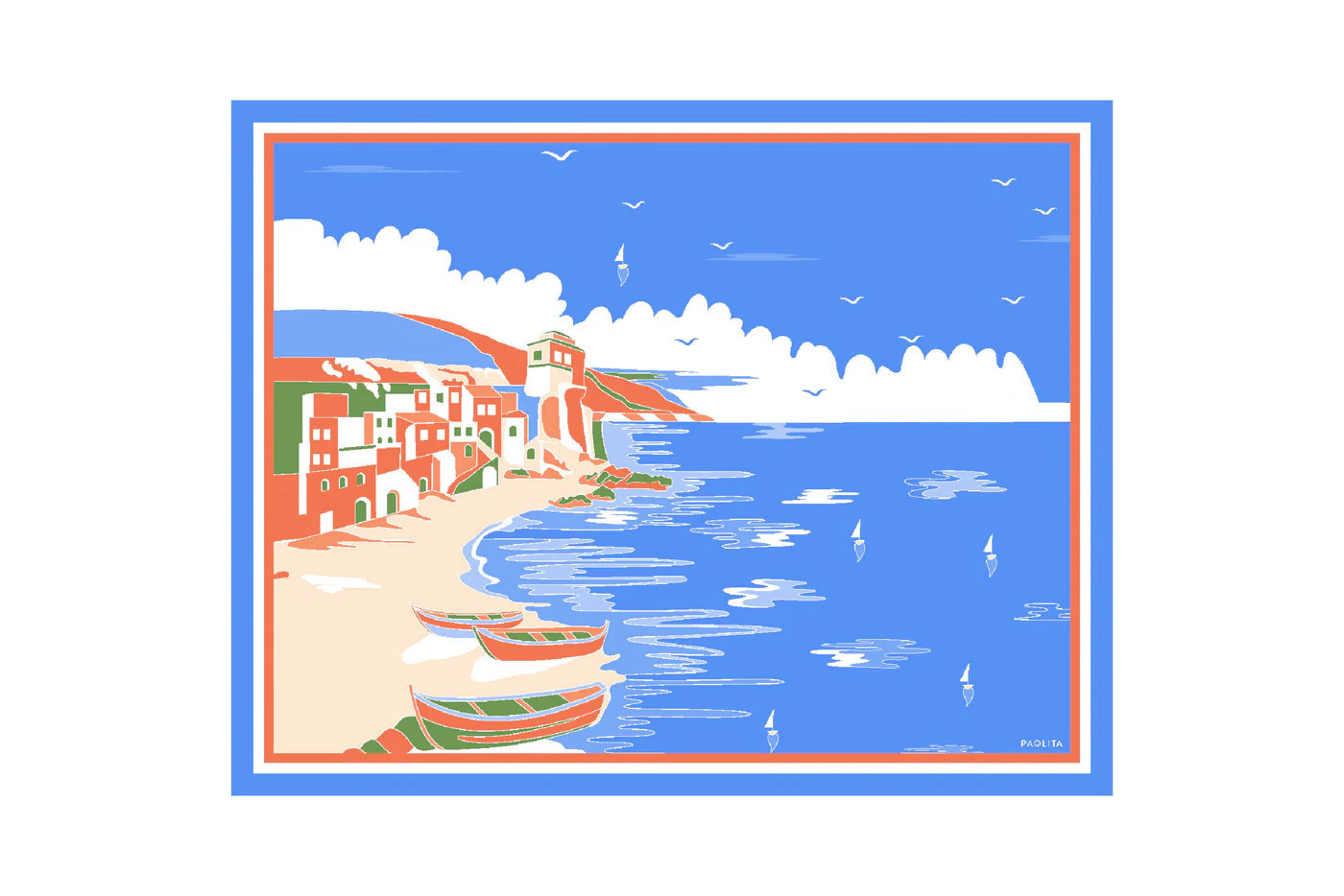 Colorful printed cotton sarong