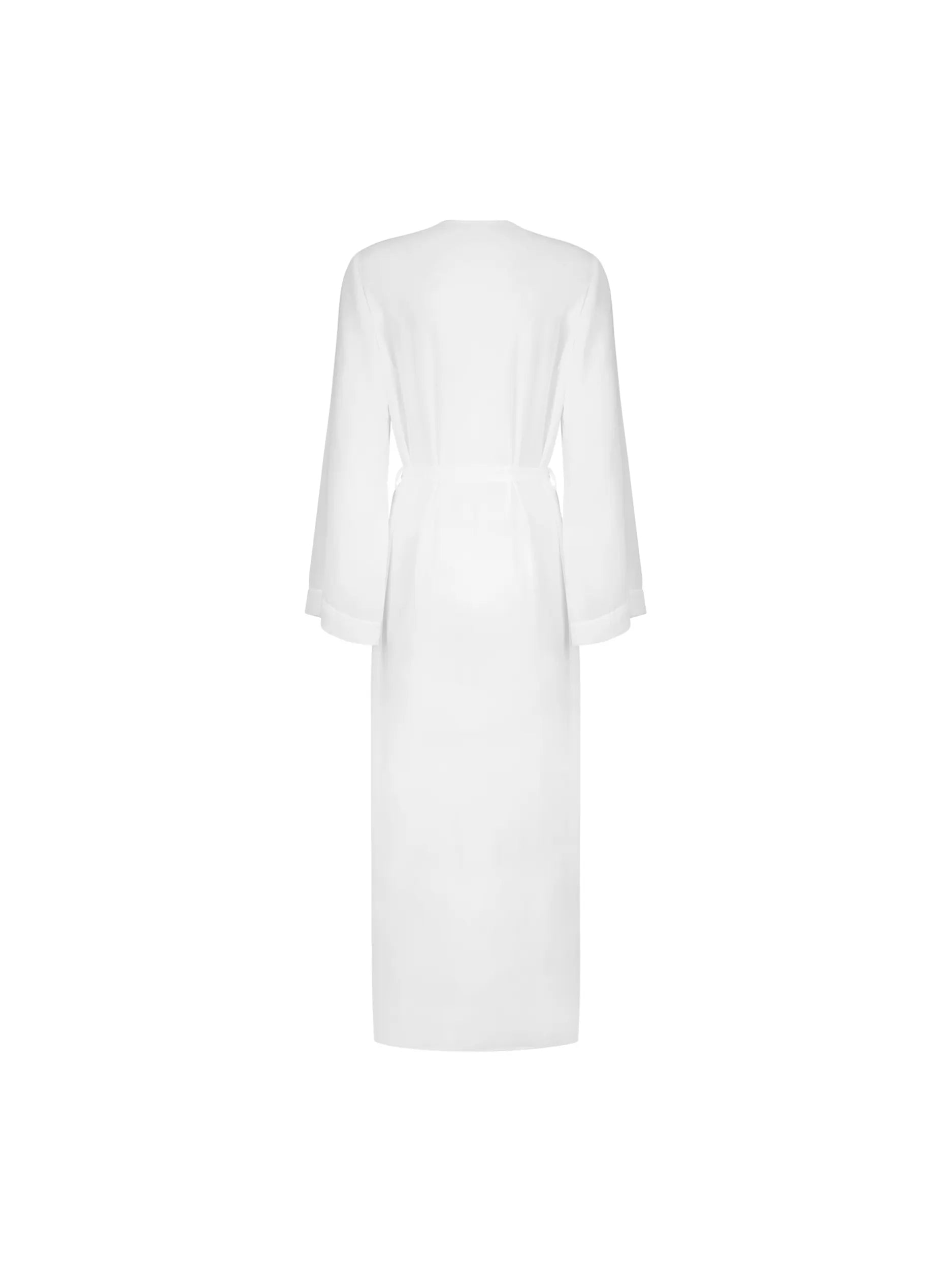 Long White Wrap Kimono