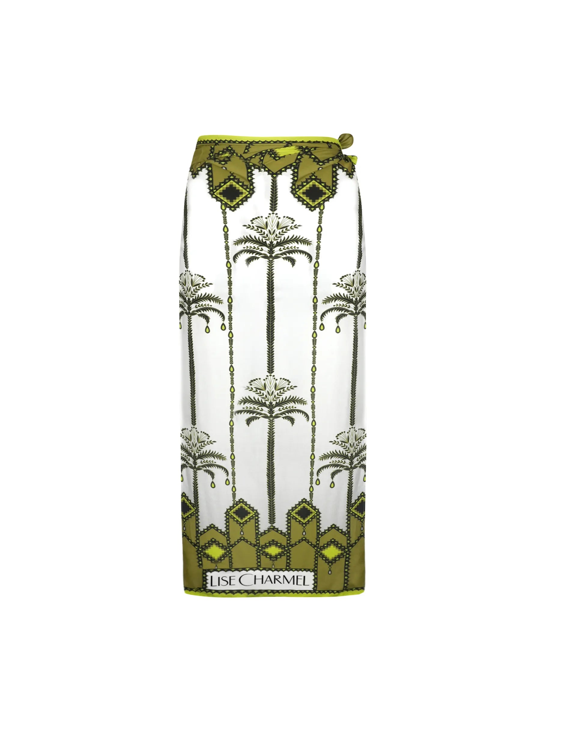 Long palm tree print sarong