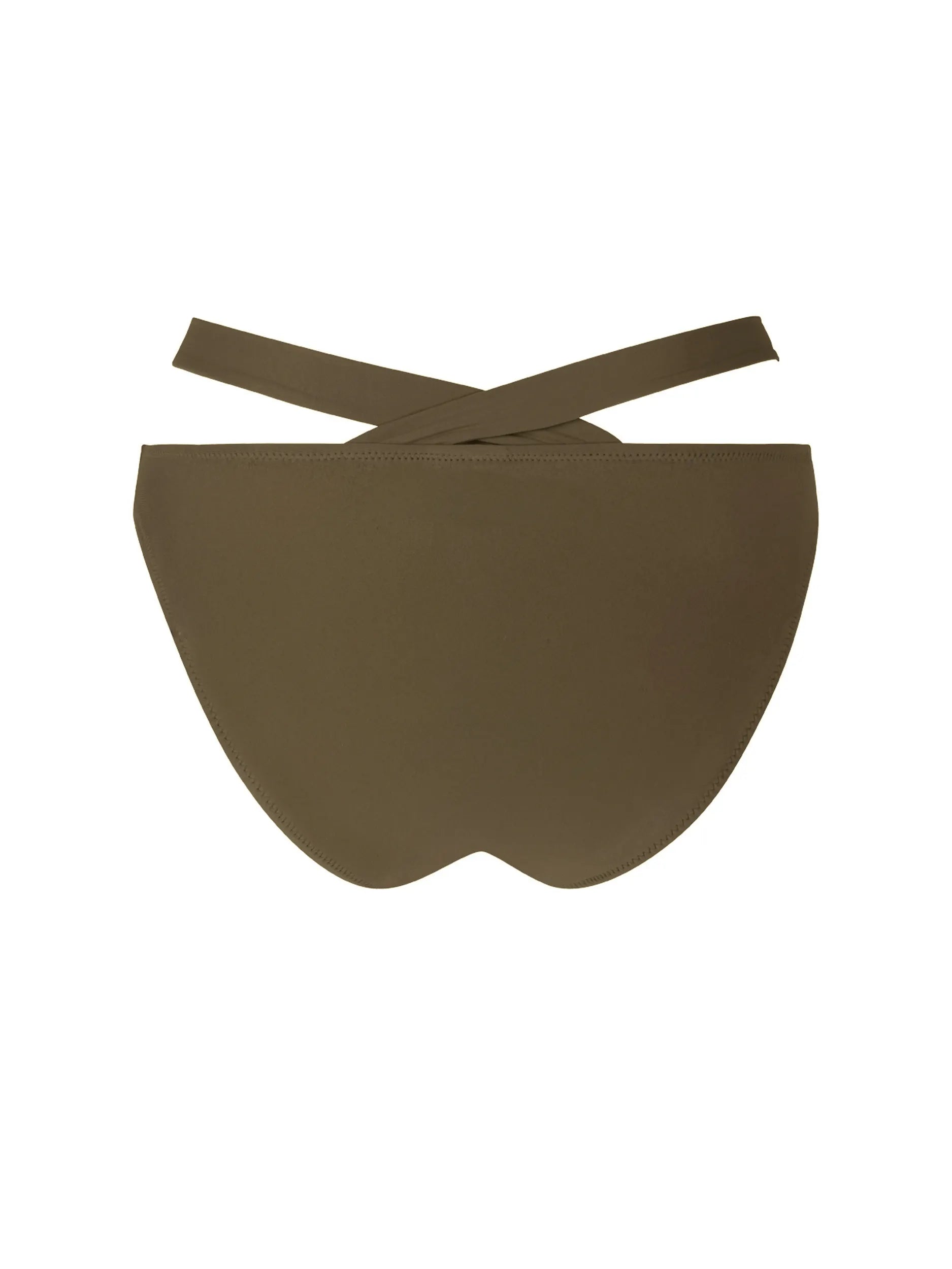 Strappy full coverage bottom in dark green