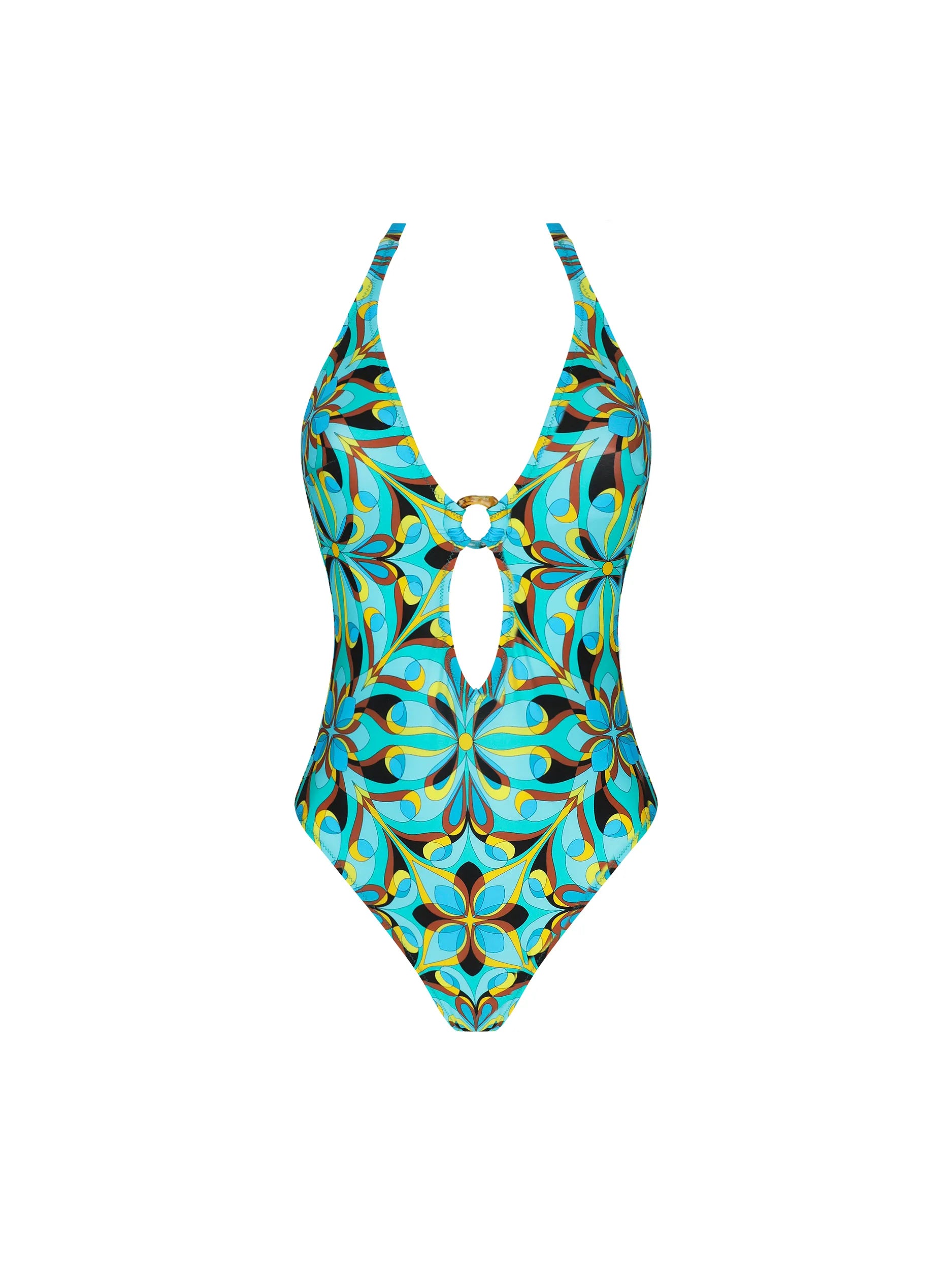 Plunging multicolor one piece