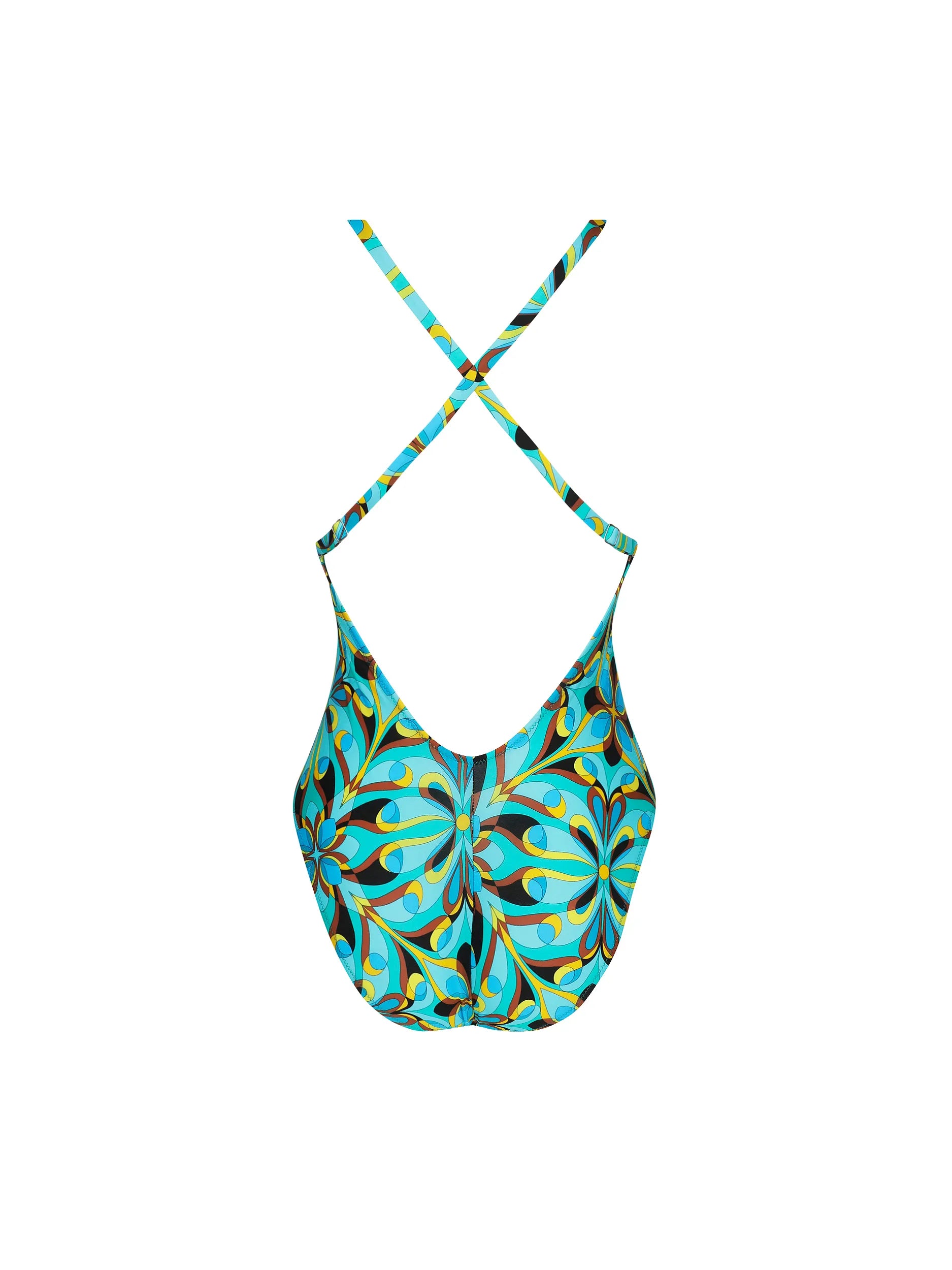 Plunging multicolor one piece