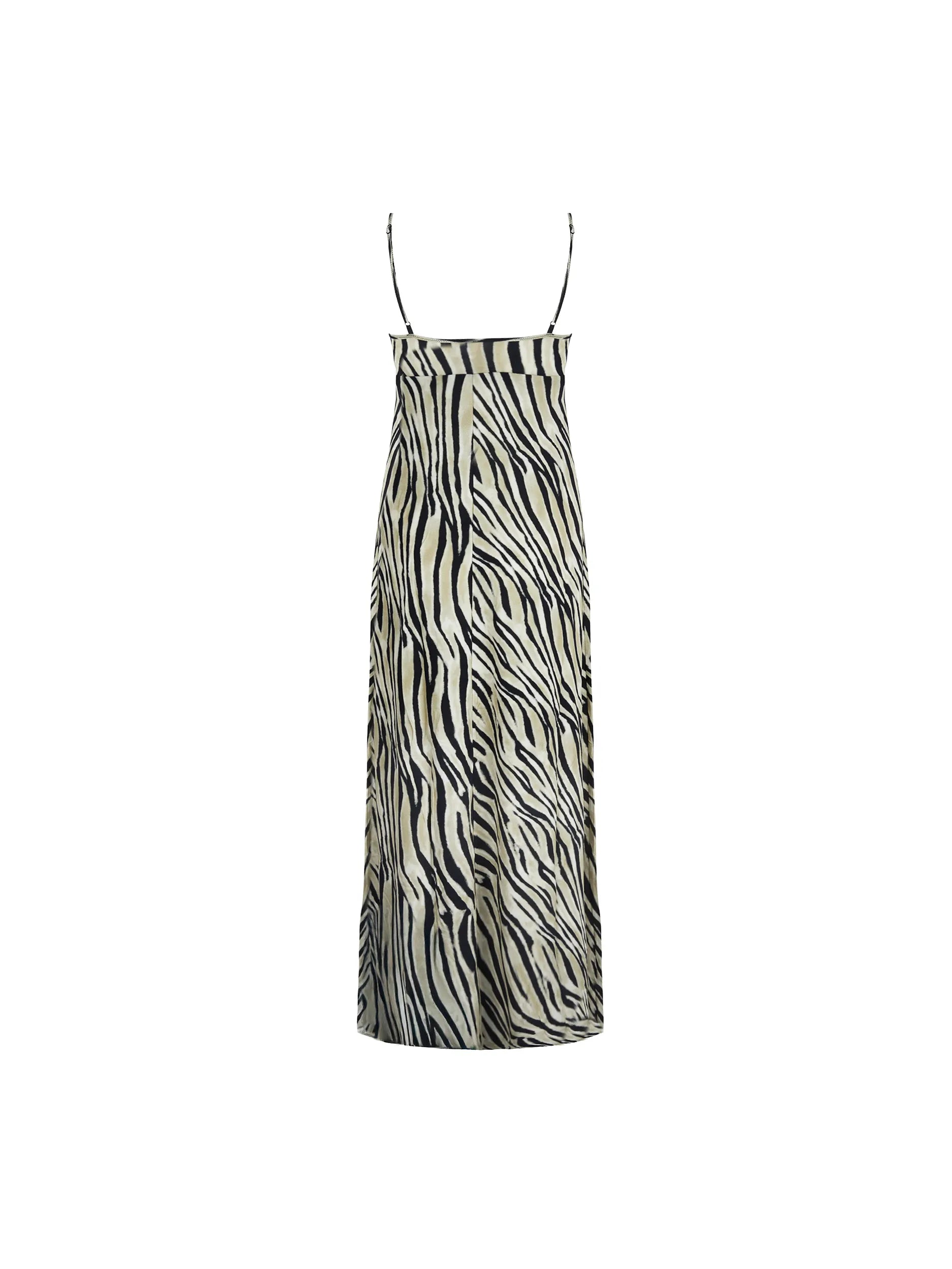 Long tiger print maxi dress