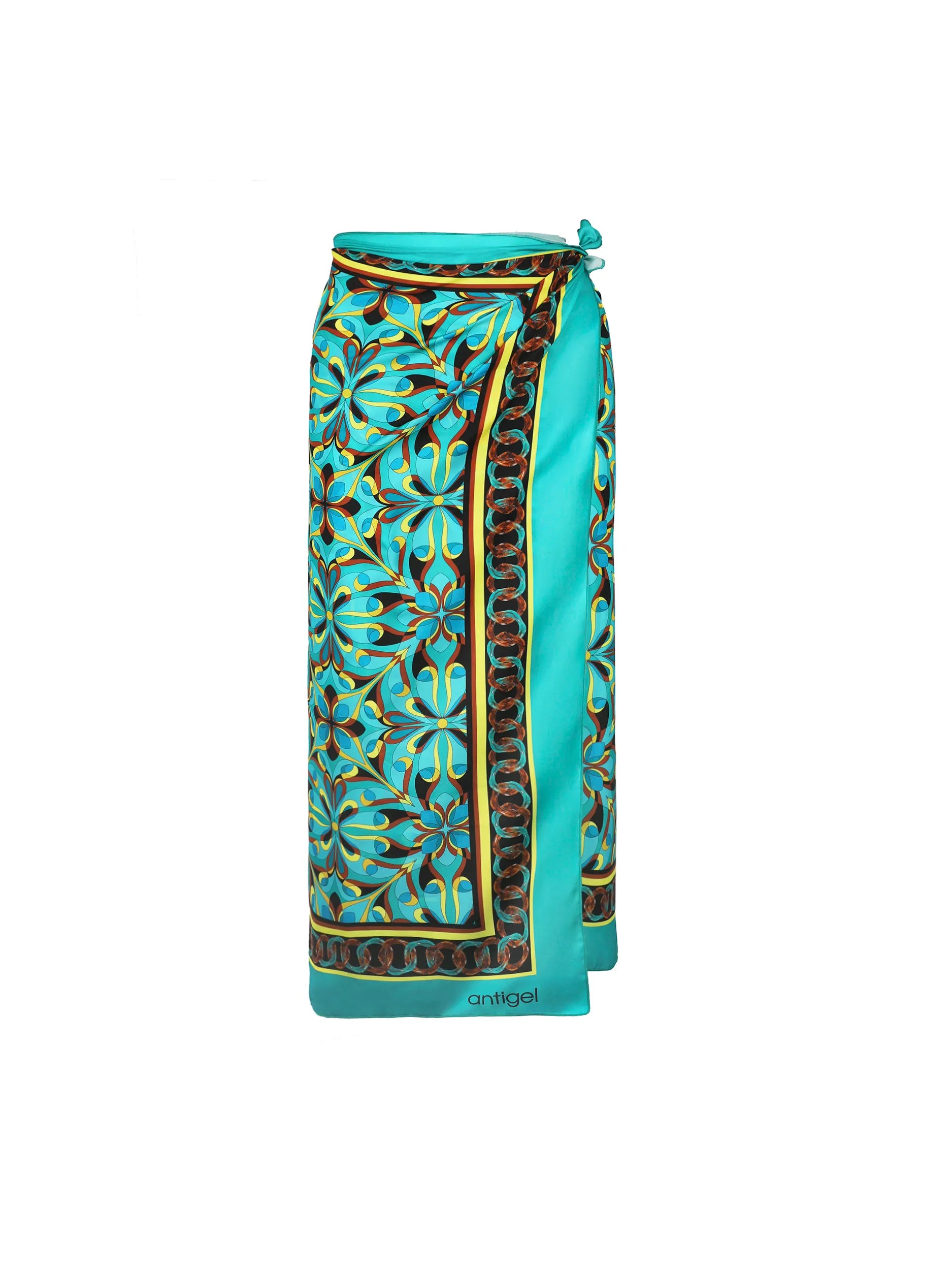 Multicolor print long sarong