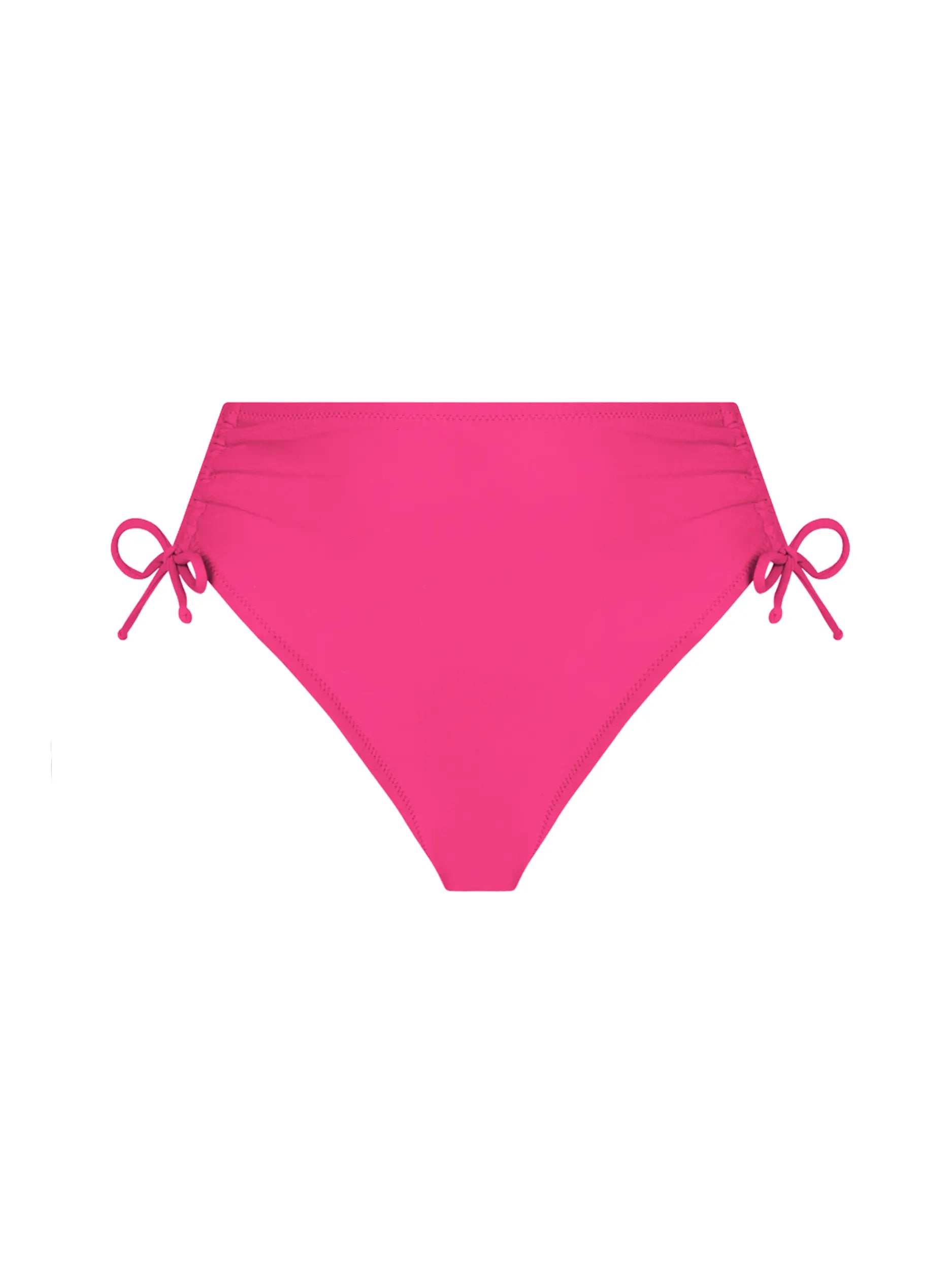 High waist bottom with thick sides and drawstrings in pink