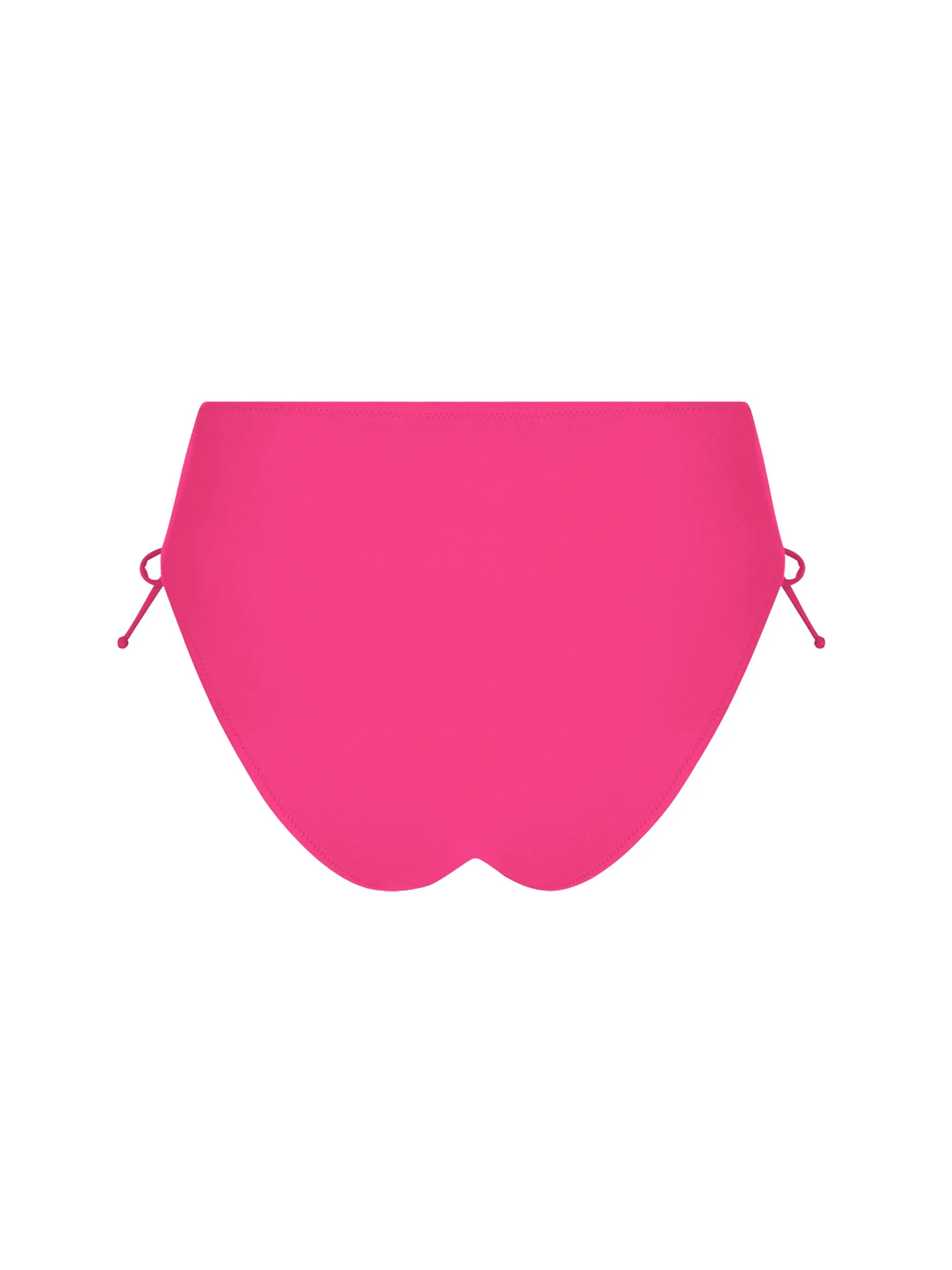 High waist bottom with thick sides and drawstrings in pink
