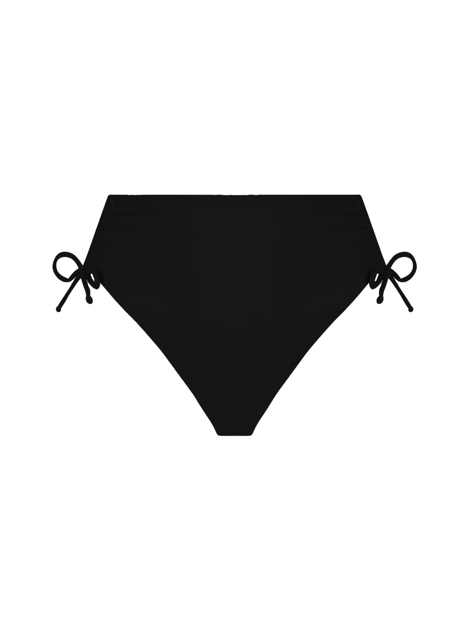Black high waist bottoms with tie sides