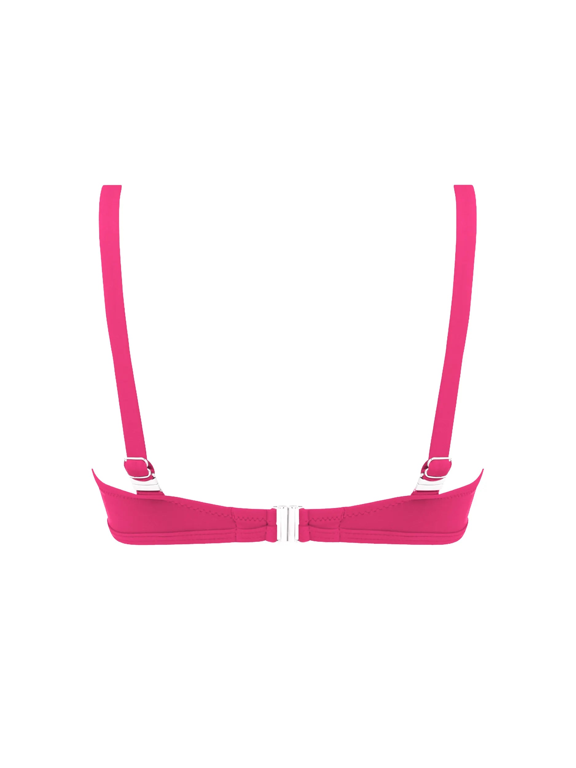 Cross front underwire top in pink