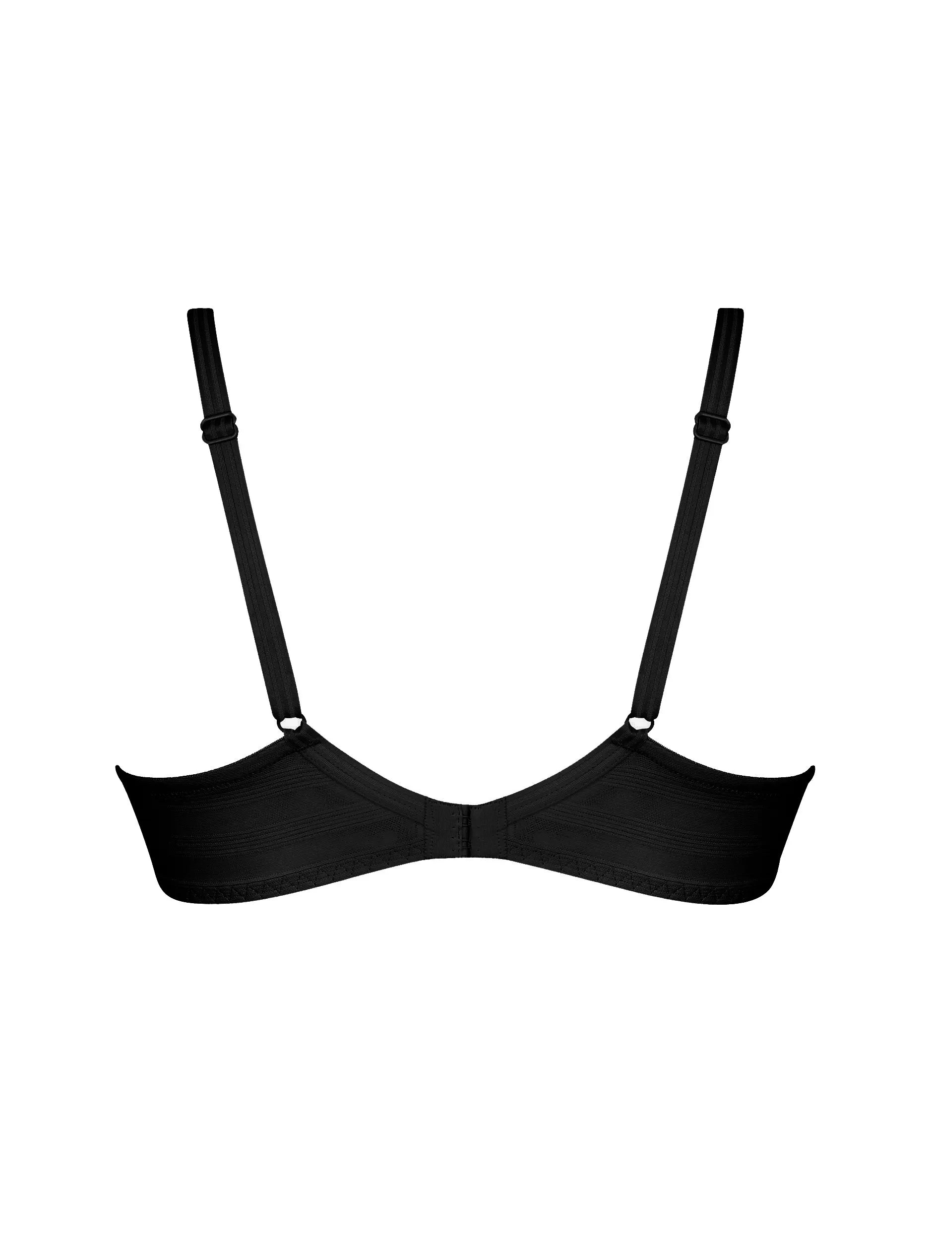 Moulded cup padded bra with underwire in Black