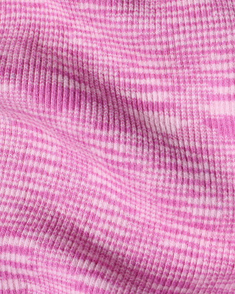 Pink Cotton Keyhole Dress