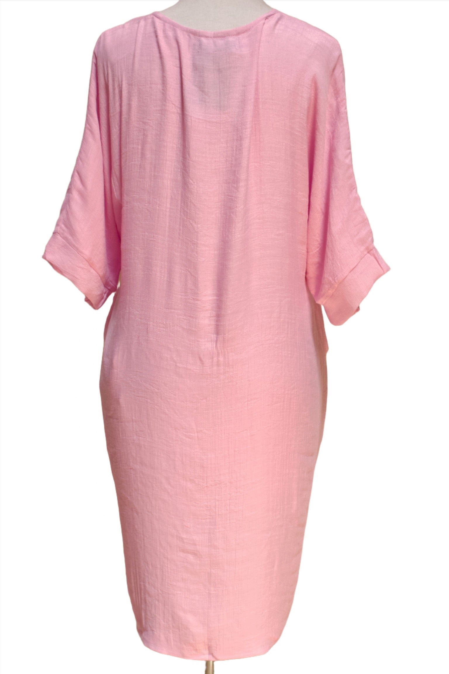 Long Sleeve Pink Dress