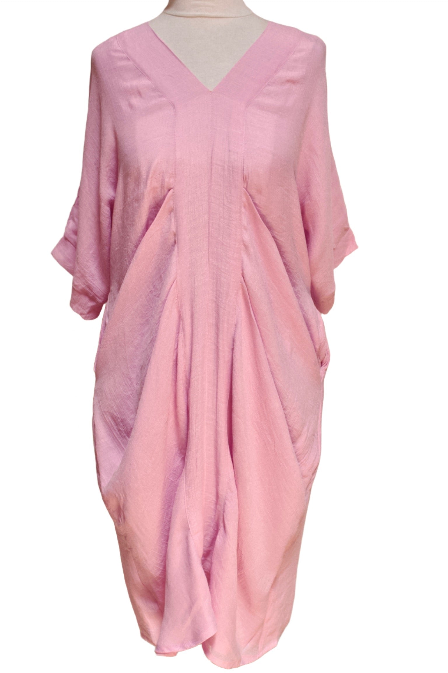 Long Sleeve Pink Dress