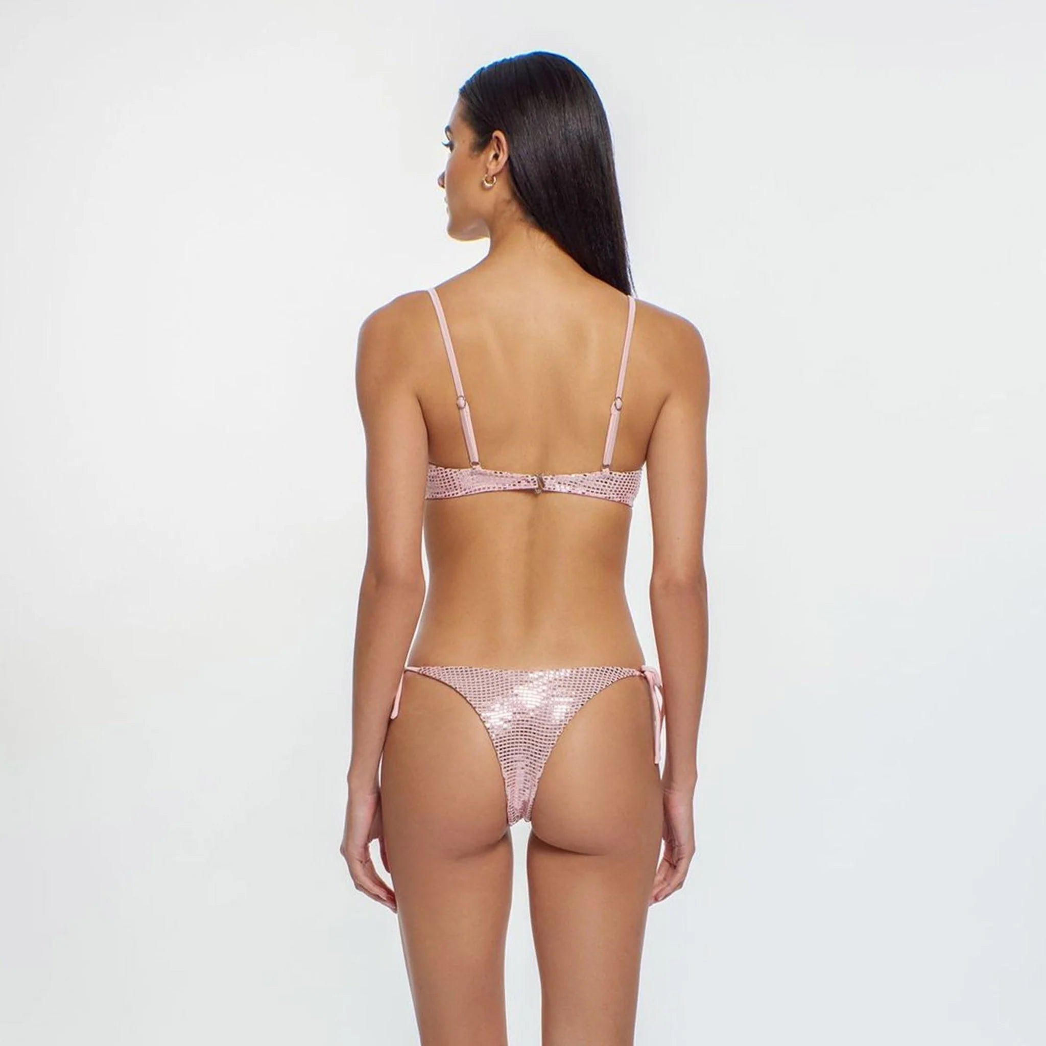 Metallic Pink Underwire Top