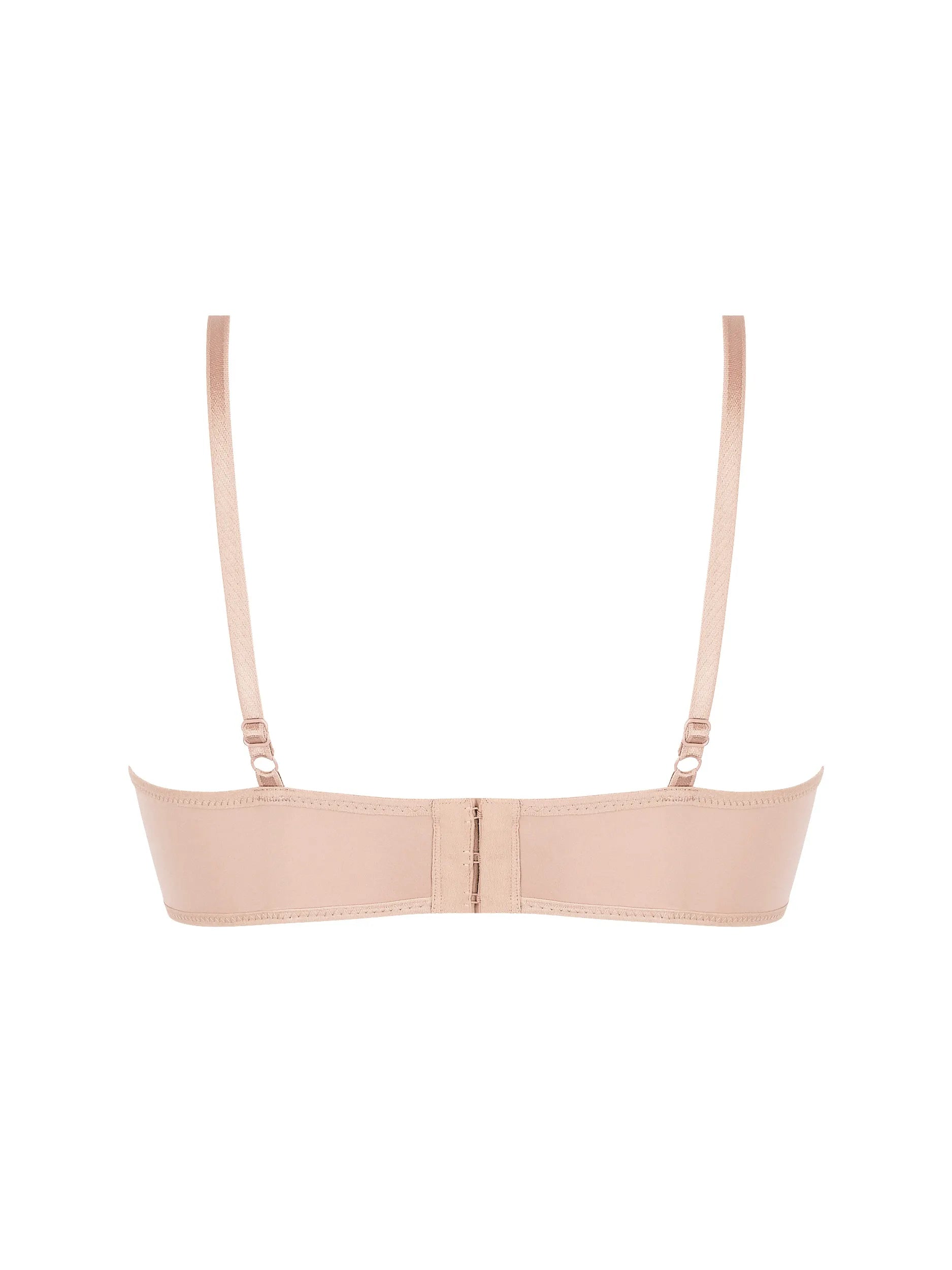 Moulded cup bra with underwire support in Nude