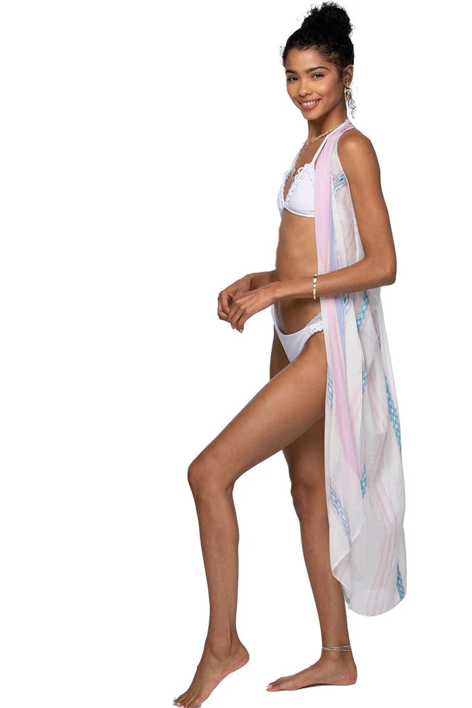 Frayed Edge Cotton Coverup